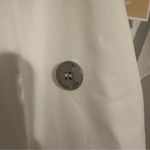 Michael Kors Women's White Trench Coat - Picture 7 of 7